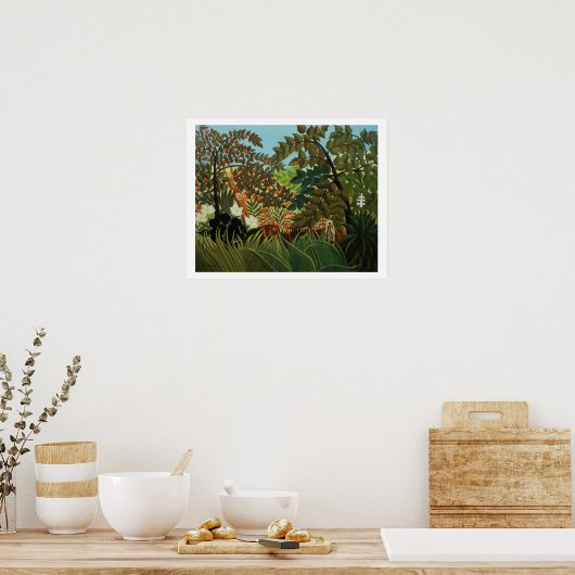 Poster Paysage exotique (Cuisine)