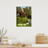 Poster Paysage exotique par Henri Rousseau (Cuisine)