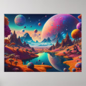 Poster Paysage extraterrestre (Devant)