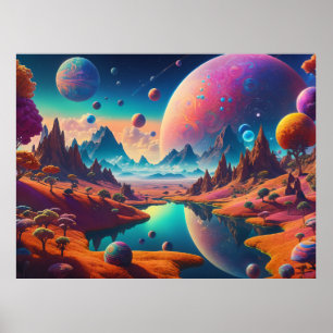 Poster Paysage extraterrestre