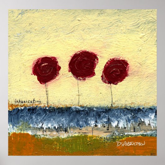 Poster Paysage floral enivrant par Dan Robertson (Devant)