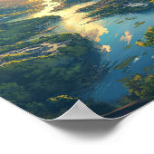 Poster paysage fluvial (Coin)