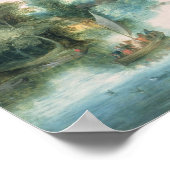 Poster Paysage fluvial (Coin)