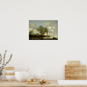 Poster Paysage fluvial, 1645 (Cuisine)