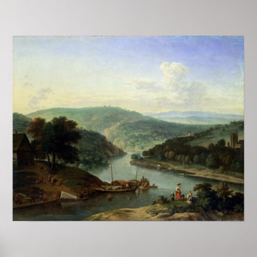 Poster Paysage fluvial, 1697 (Devant)