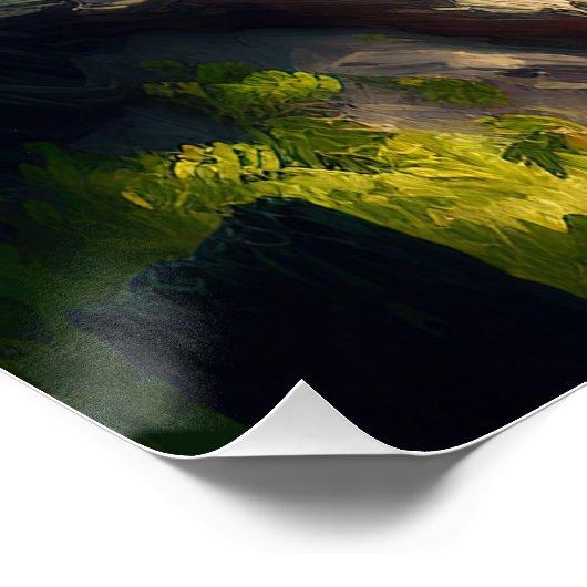 Poster Paysage forestier (Coin)