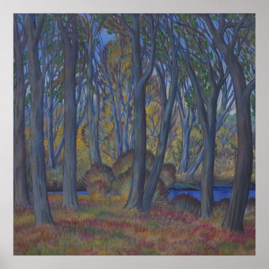 Poster Paysage forestier de l'automne (Devant)