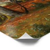 Poster Paysage forestier du soir (Coin)