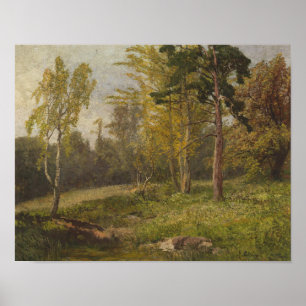 Poster Paysage forestier par Konrad Petrides