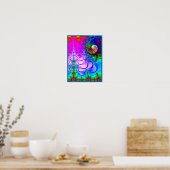 Poster Paysage fractal psychédélique (Cuisine)