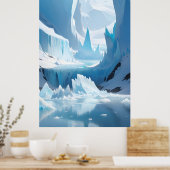 Poster Paysage gelé (Cuisine)