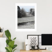 Poster Paysage gelé (Bureau à domicile)