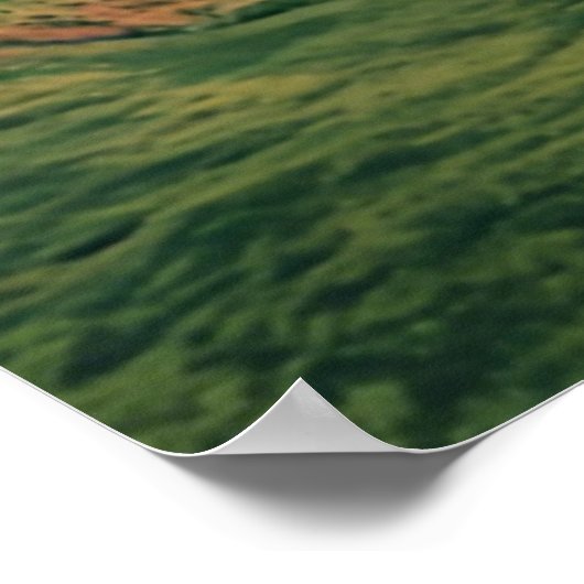 Poster Paysage géométrique Abstrait moderne Art Vibrant (Coin)