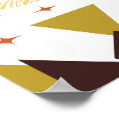 Poster Paysage géométrique du milieu du siècle (Coin)