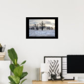 Poster paysage hiver (Bureau à domicile)