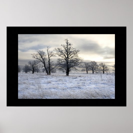 Poster paysage hiver (Devant)