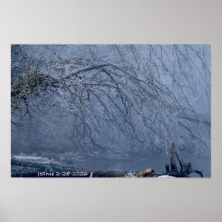 Poster Paysage hivernal 