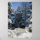 Poster Paysage hivernal (Devant)