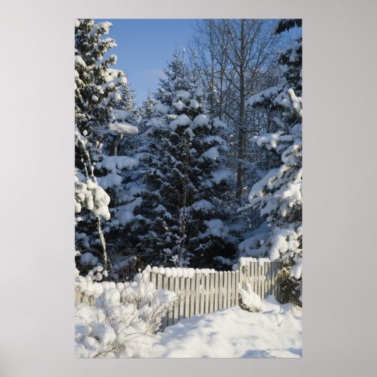 Poster Paysage hivernal (Devant)