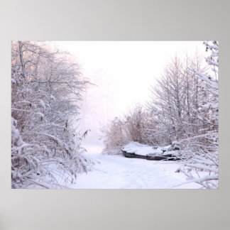 Poster Paysage hivernal