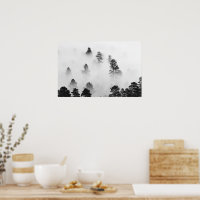 Paysage hivernal Photographie noir et blanc