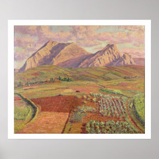 Poster Paysage (huile sur toile) (Devant)