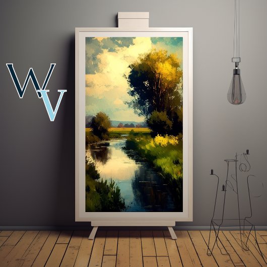 Poster Paysage impressionniste