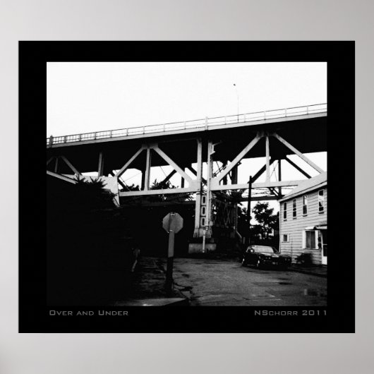 Poster Paysage industriel urbain (Devant)