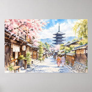 Poster Paysage japonais