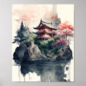Poster Paysage japonais (Devant)