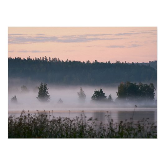 Poster Paysage lacustre de Finlande (Devant)