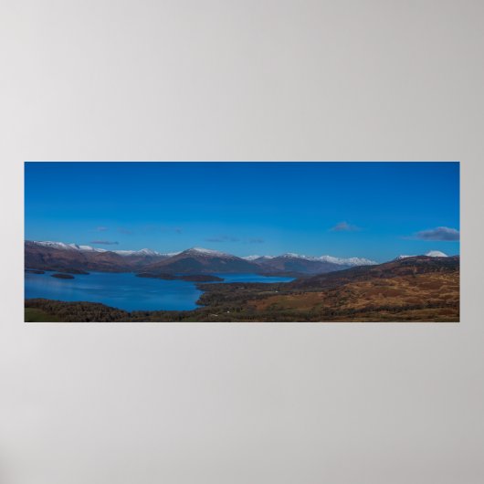 Poster Paysage Loch Lomond de Conic Hill Panorama (Devant)