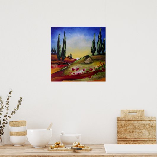 Poster Paysage lunaire (Cuisine)