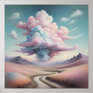 Poster Paysage lunaire - Art du paysage éthérée