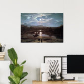 Poster Paysage Lune (Bureau à domicile)