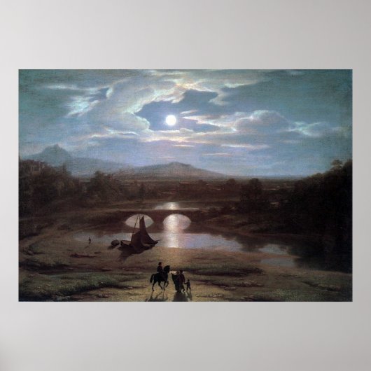 Poster Paysage Lune (Devant)