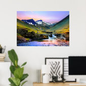 Poster Paysage magnifique Paysage d'Islande (Bureau à domicile)