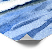 Poster Paysage marin à York, Maine Aquarelle Imprimer (Coin)