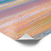 Poster Paysage marin Abstrait "Fuchsia Fusion" (Coin)