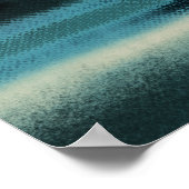 Poster Paysage marin Abstrait moderne Art côtier contempo (Coin)