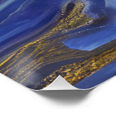 Poster Paysage marin abstrait Vagues fracturées 14 (Coin)