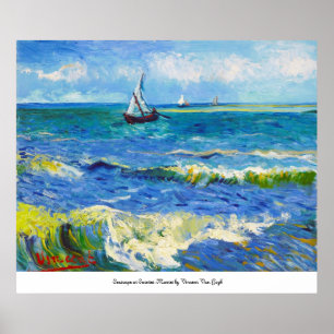 Poster Paysage marin chez Saintes-Maries Vincent van Gogh