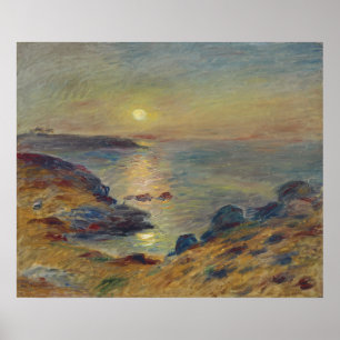 Poster Paysage marin côtier français vintage par Renoir