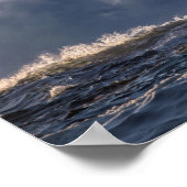 Poster Paysage marin de la vague brisée (Coin)