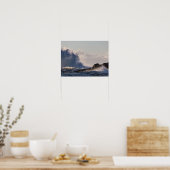 Poster Paysage marin de la vague brisée (Cuisine)
