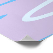 Poster Paysage marin de plage tropicale avec sable rose,  (Coin)