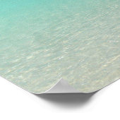 POSTER PAYSAGE MARIN DES ÎLES TURKS ET CAÏCOS/SABLE DE ME (Coin)
