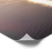 Poster Paysage Marin Drone de l'Heure Dorée (Coin)