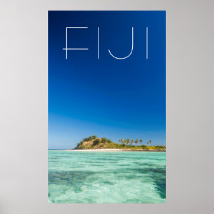 Poster Paysage marin du Lagon Bleu, Fidji