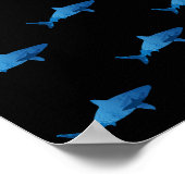 Poster Paysage marin du requin Wilderness (Coin)